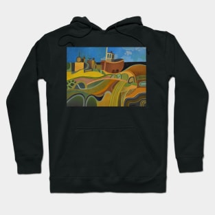 Dungeness Beach Trawlers Kent Hoodie